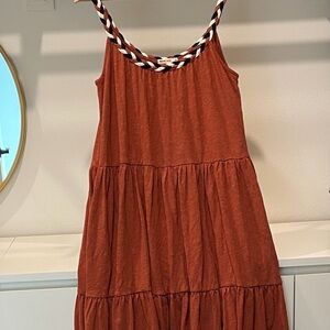 Marine Layer Terracotta Dress with Braided Straps